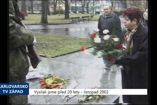 Foto: 2002 – Cheb: Město si připomnělo Den válečných veteránů (TV Západ)