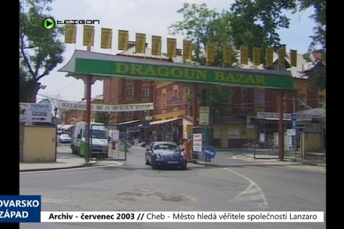 Foto: 2003 – Cheb: Město hledá věřitele společnosti Lanzaro (TV Západ)
