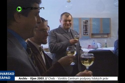 Foto: 2003 – Cheb: Vzniklo Centrum podpory lidských práv (TV Západ)
