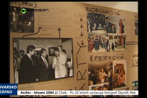 Foto: 2004 – Cheb: Po 20 letech vystavuje fotograf Zbyněk Illek (TV Západ)