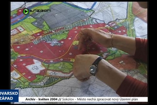 Foto: 2004 – Sokolov: Město nechá zpracovat nový Územní plán (TV Západ)