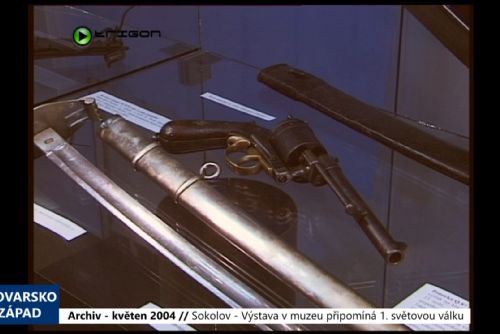 Foto: 2004 – Sokolov: Výstava v muzeu připomíná 1. světovou válku (TV Západ)