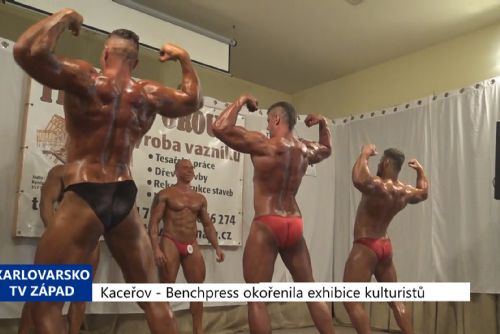 Foto: Kaceřov: Soutěž v benchpressu okořenila exhibice kulturistů (TV Západ)