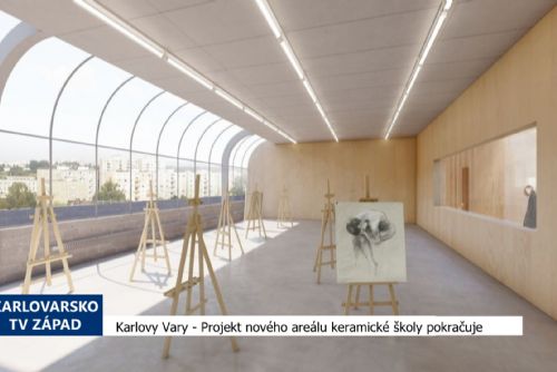 Foto: Karlovy Vary: Projekt nového areálu Keramické školy pokračuje (TV Západ)