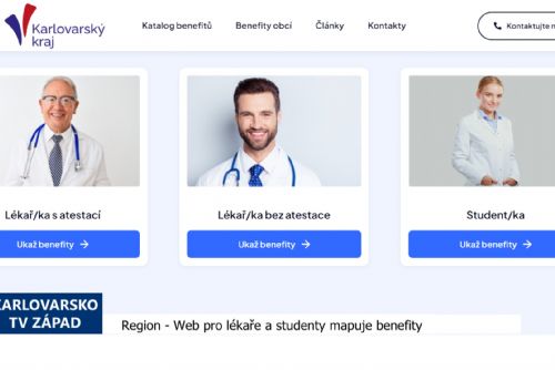Foto: Region: Web pro lékaře a studenty mapuje benefity (TV Západ)