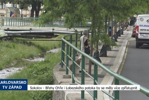Foto: Sokolov: Břehy Ohře i Lobezského potoka by se měly více zpřístupnit (TV Západ)