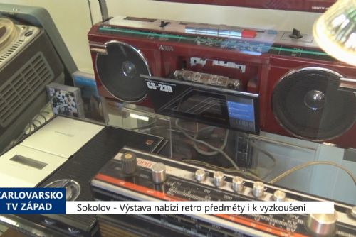 Foto: Sokolov: Výstava nabízí retro předměty i k vyzkoušení (TV Západ)