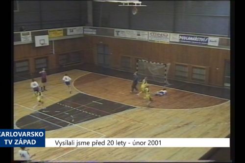 Foto: 2001 – Cheb: Hráčky Casina vítězství proti Ostravě doslova utrpěly (TV Západ)