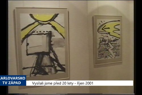 Foto: 2001 – Cheb: V GVU vystavuje Richard Konvička (TV Západ)