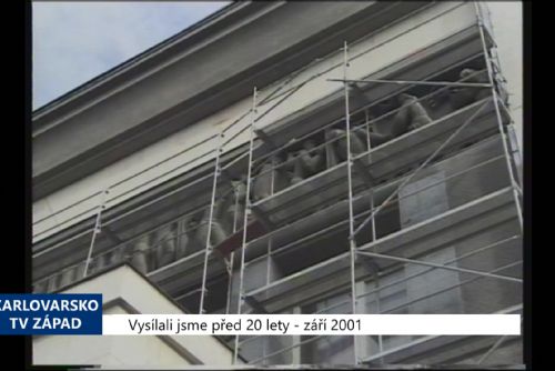 Foto: 2001 – Sokolov: Renovace reliéfu vyjde na 200 tisíc (TV Západ)