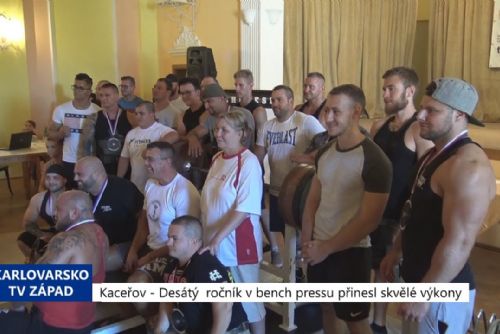 Foto: Kaceřov: Desátý ročník bench pressu přinesl skvělé výkony (TV Západ)