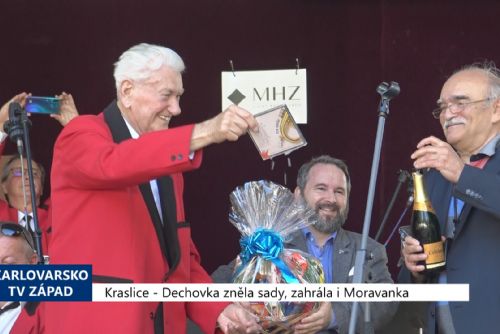 Foto: Kraslice: Dechovka zněla sady, zahrála i Moravanka (TV Západ)