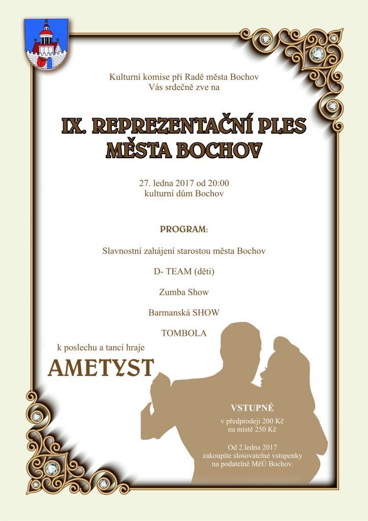 obrázek: Bochov: Město chystá IX. ročník Reprezentačního plesu