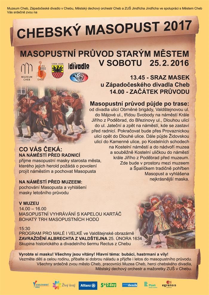 obrázek: Cheb: Masopust a trhy v muzeu se blíží