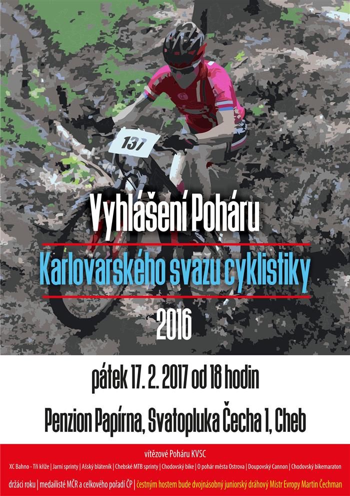 obrázek: Cheb: Nejlepším cyklistům předají poháry v pátek