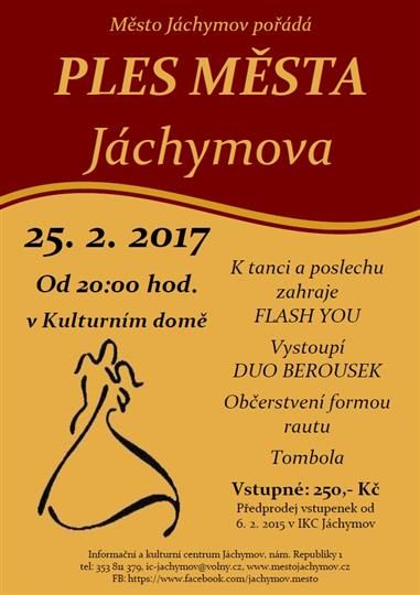 obrázek: Jáchymov: Ples města se koná poslední sobotu v únoru