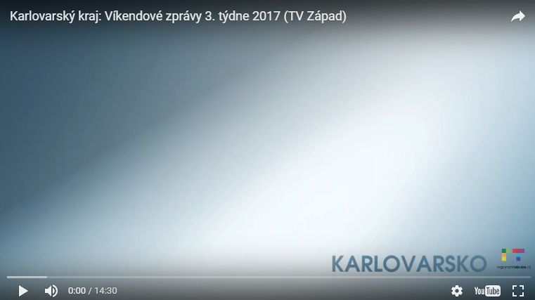 Karlovarský kraj: Víkendové zprávy 3. týdne 2017 (TV Západ)