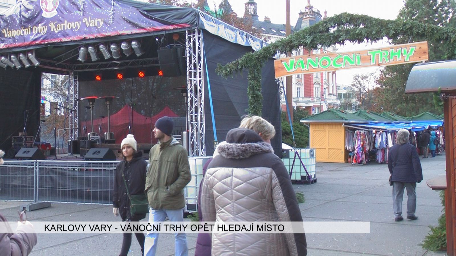 Karlovy Vary: Vánoční trhy opět hledají místo (TV Západ)