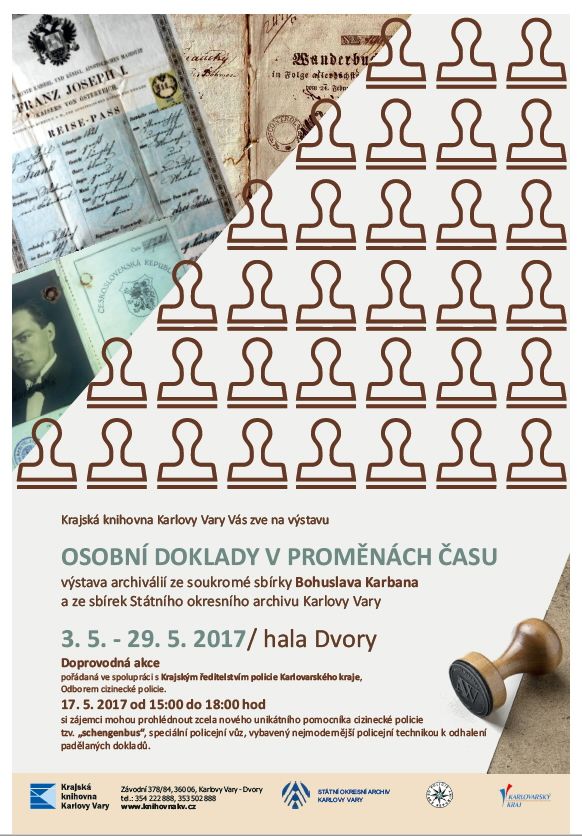 Karlovy Vary: Krajská knihovna zve na výstavu Osobní doklady v proměnách času
