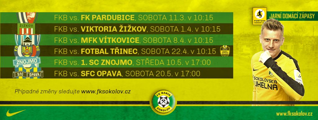 obrázek: Sokolov: Aktuální přehled domácích zápasů Baníku