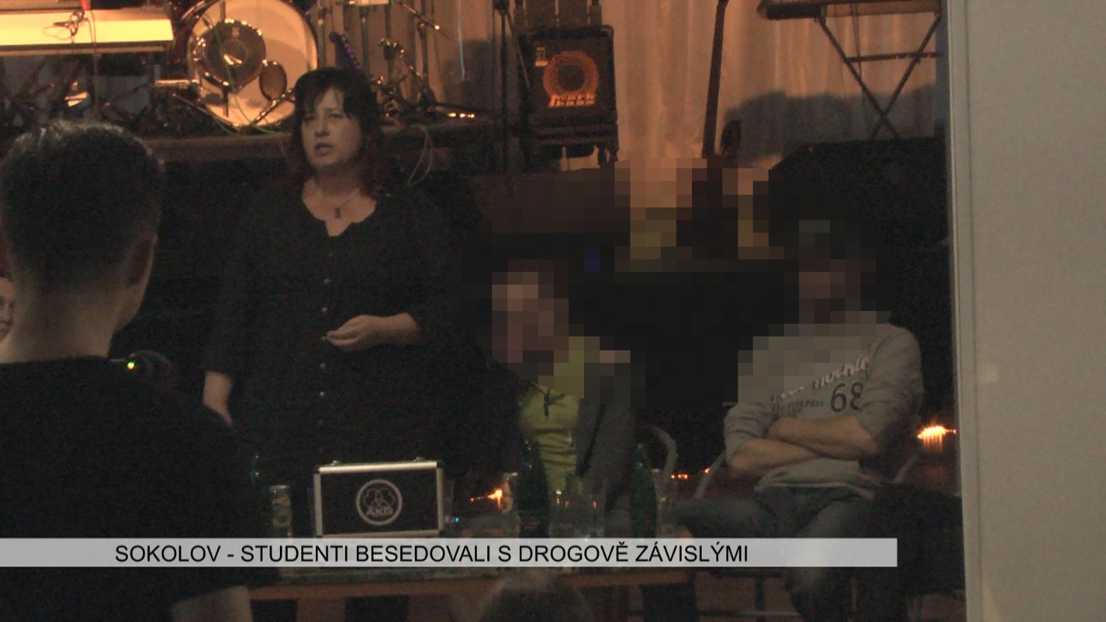 Sokolov: Studenti besedovali s drogově závislými (TV Západ)