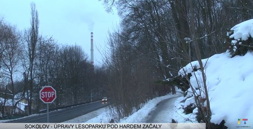 Sokolov: Úpravy lesoparku pod Hardem začaly (TV Západ)