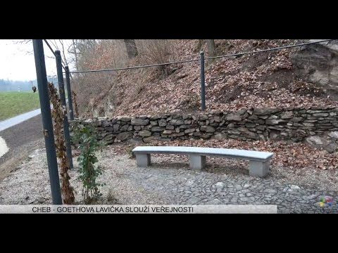 Cheb: Goethova lavička slouží veřejnosti (TV Západ)