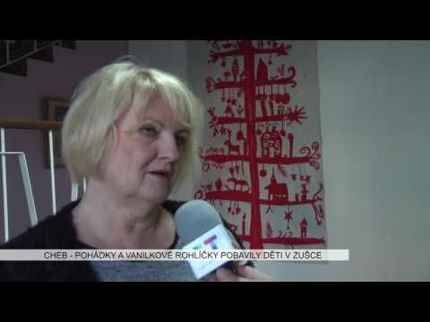 Cheb: Pohádky a vanilkové rohlíčky pobavily děti v ZUŠce (TV Západ)
