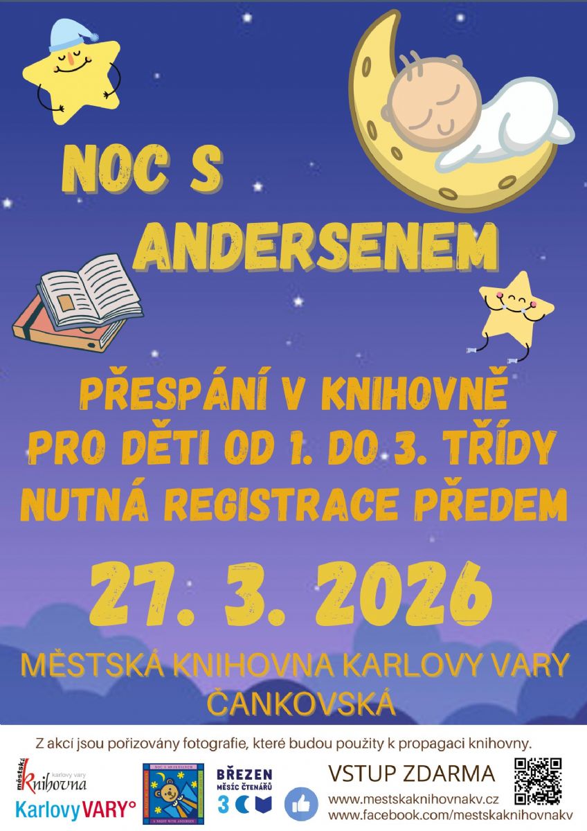 NOC S ANDERSENEM aneb DOBRODRUŽNÉ PŘESPÁNÍ V KNIHOVNĚ
