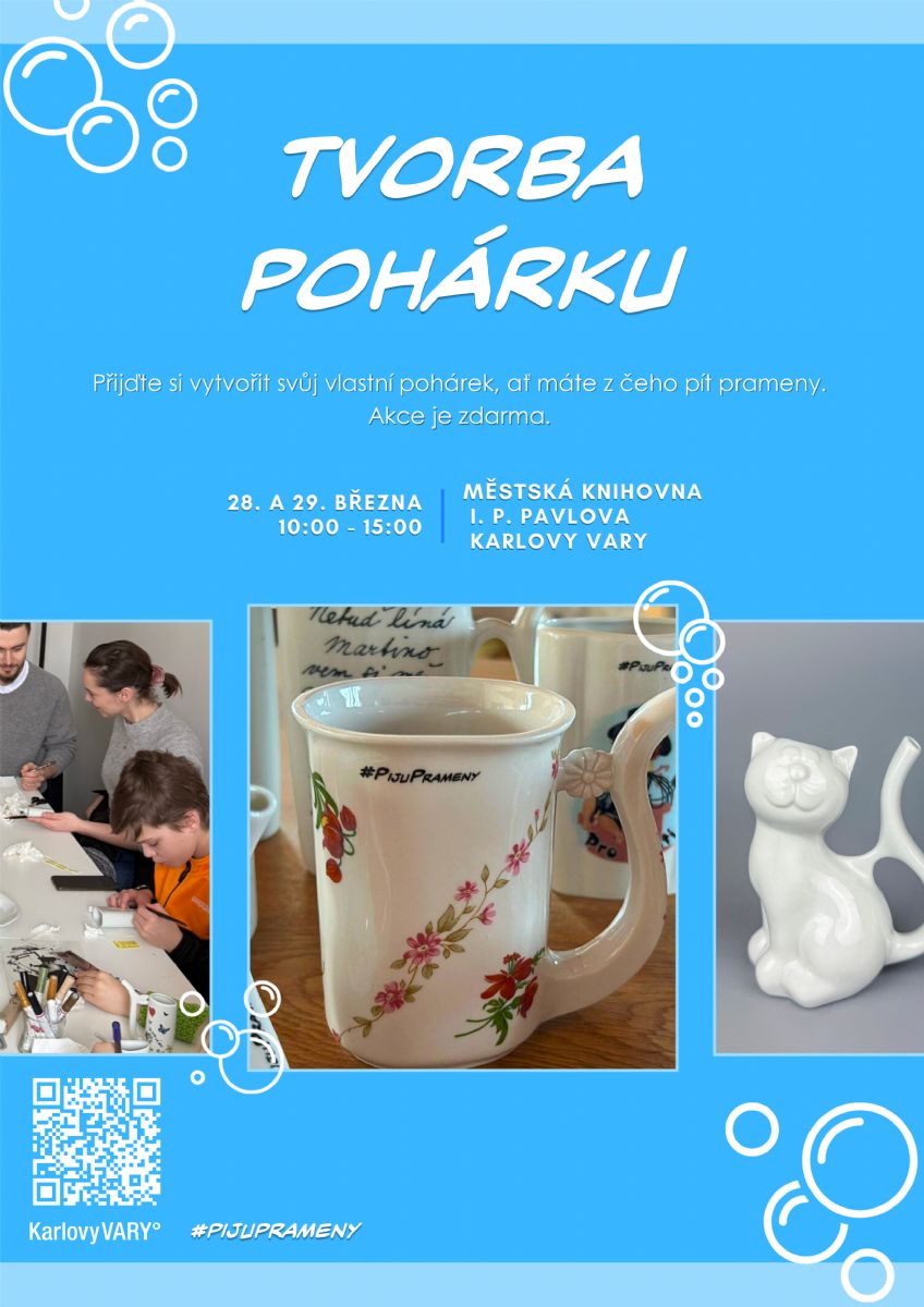 VÝROBA POHÁRKŮ V KNIHOVNĚ - #PijuPrameny