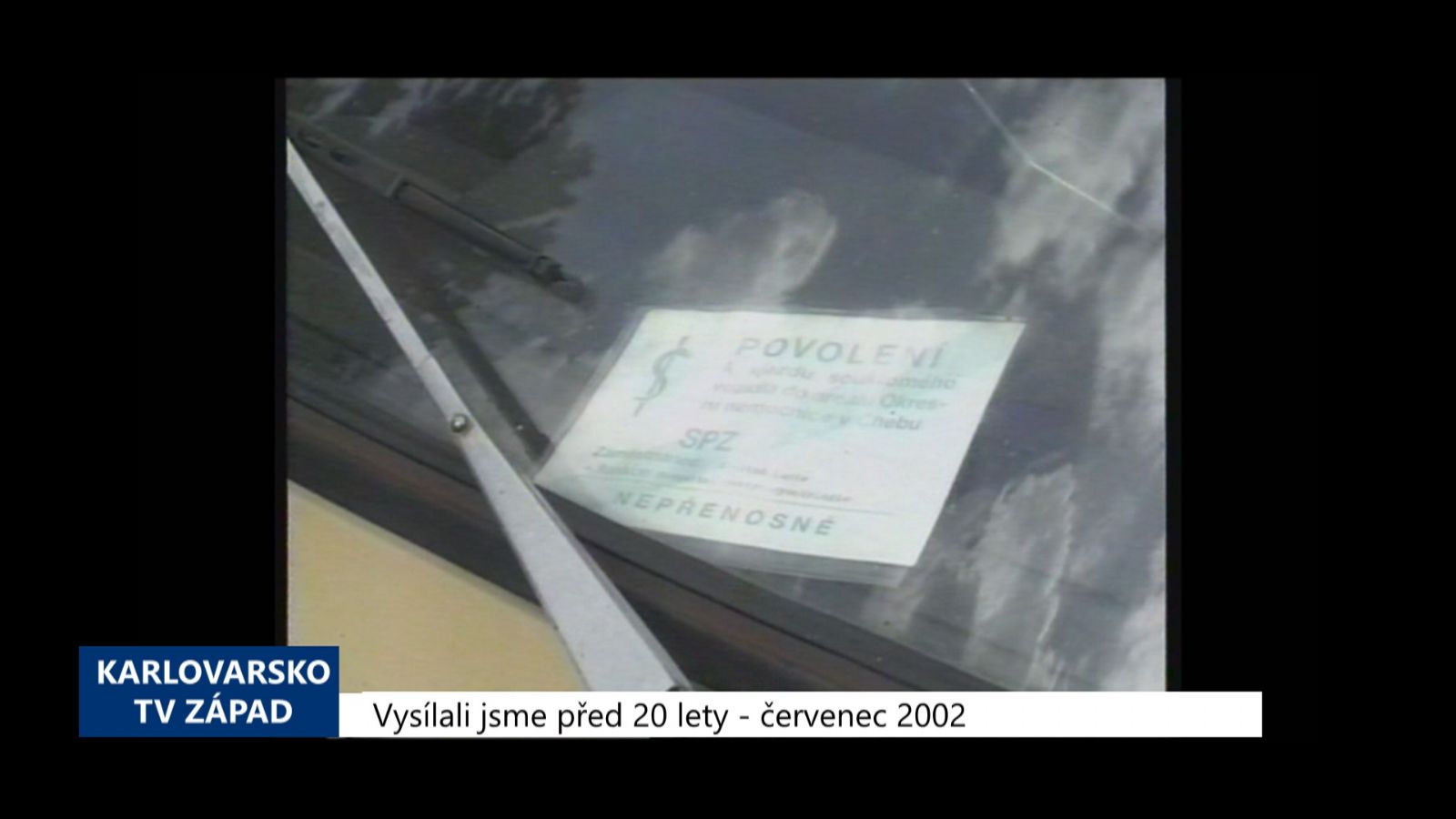 2002 – Cheb: Vstup a vjezd do areálu nemocnice se bude regulovat (TV Západ)