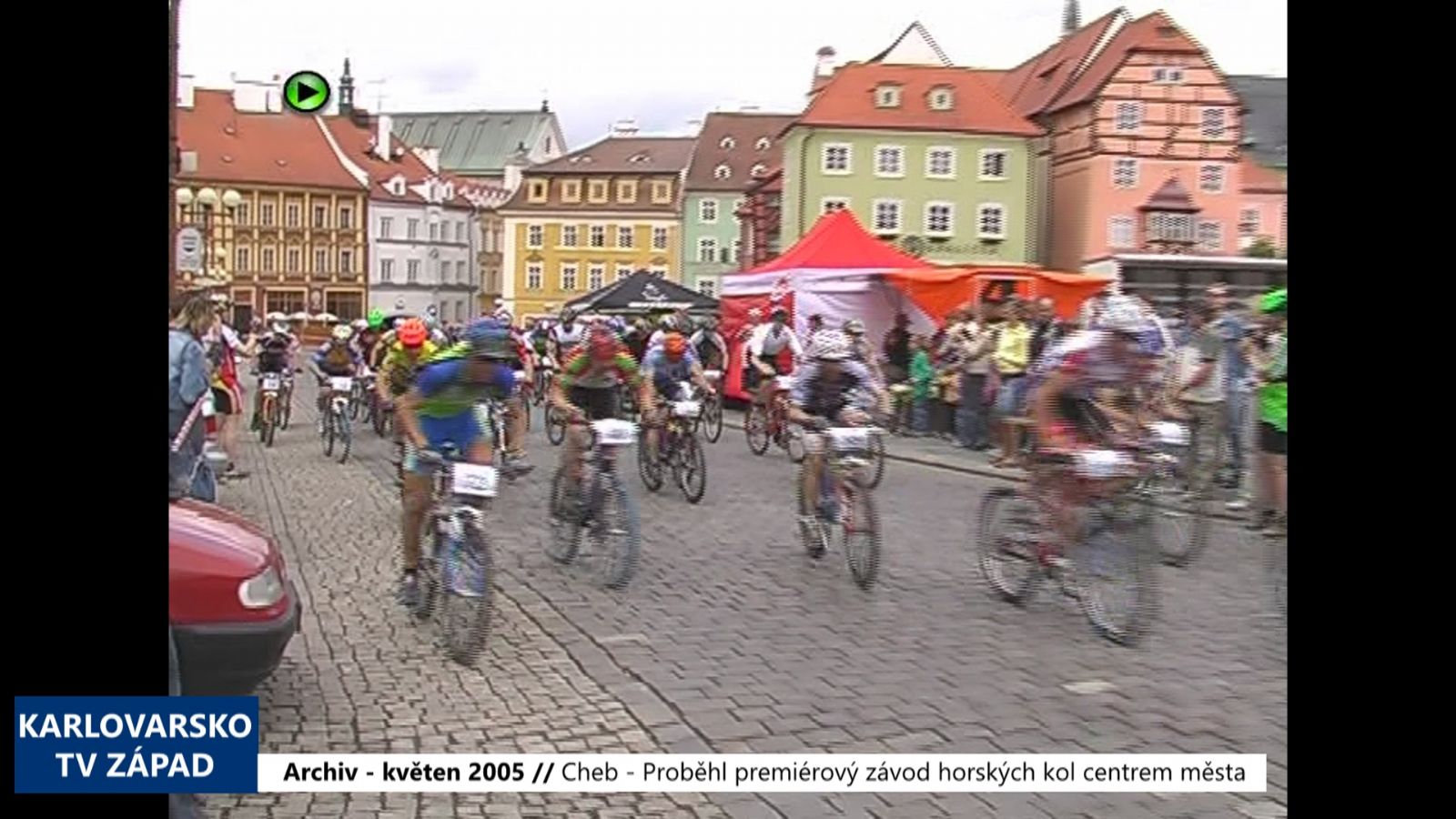 2005 – Cheb: Proběhl premiérový závod horských kol centrem města (TV Západ)