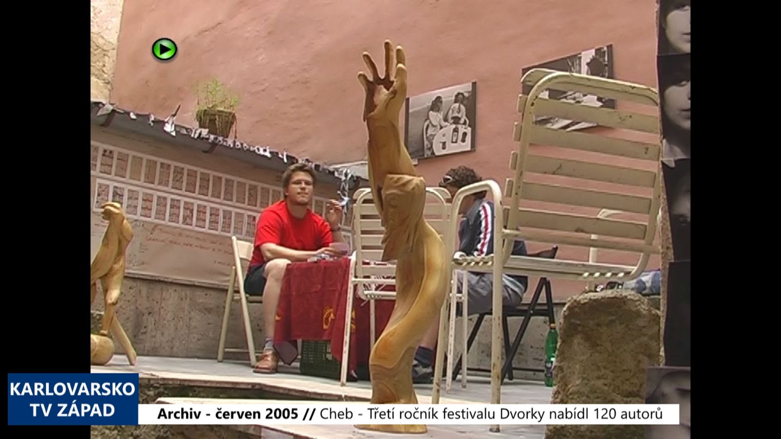 2005 – Cheb: Třetí ročník festivalu Dvorky nabídl 120 autorů (TV Západ)