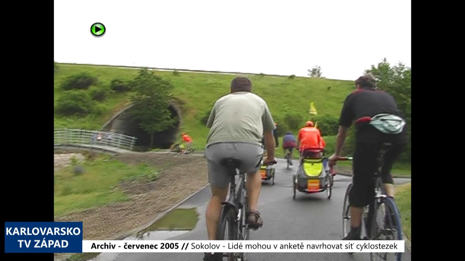 2005 – Sokolov: Lidé mohou v anketě navrhovat síť cyklostezek (TV Západ)