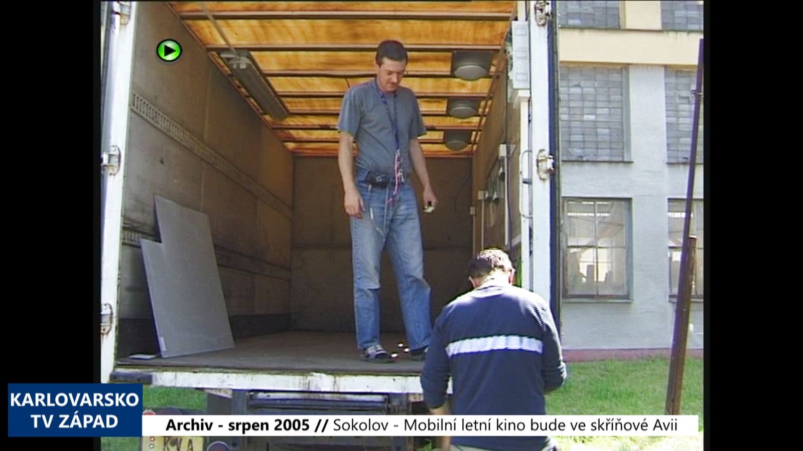 2005 – Sokolov: Mobilní letní kino bude ve skříňové Avii (TV Západ)