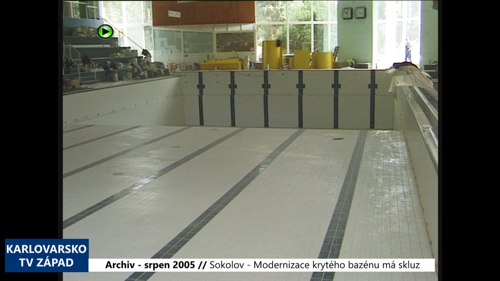 2005 – Sokolov: Modernizace krytého bazénu má skluz (TV Západ)