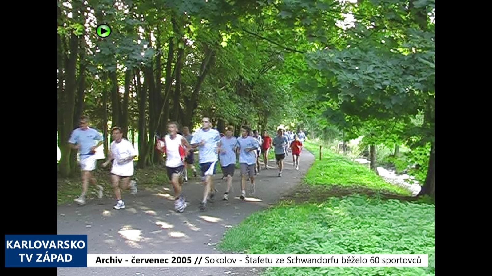2005 – Sokolov: Štafetu ze Schwandorfu běželo 60 sportovců (TV Západ)