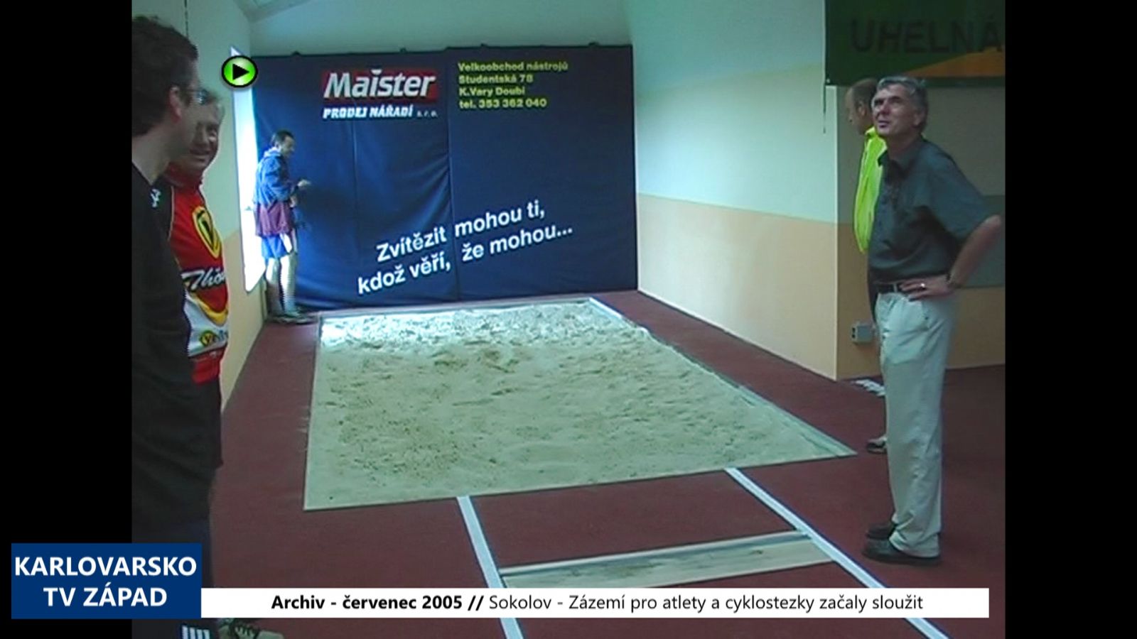 2005 – Sokolov: Zázemí pro atlety a cyklostezka začaly sloužit (TV Západ)