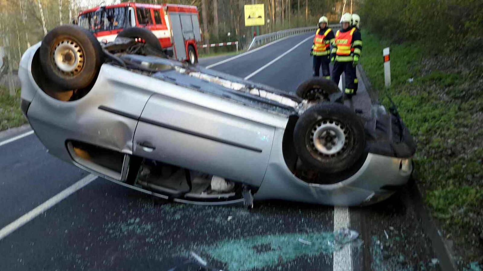 obrázek: Aš: Ranní nehoda omezila provoz