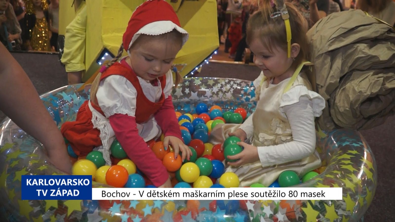 Bochov: V dětském maškarním plese soutěžilo 80 masek (TV Západ)