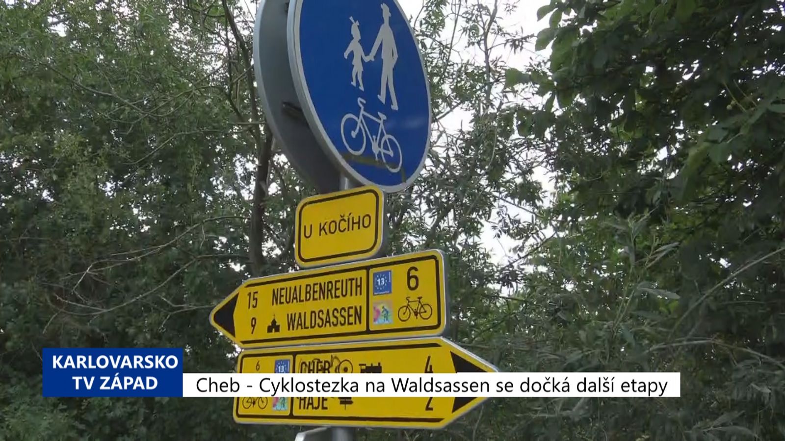 Cheb: Cyklostezka na Waldassen se dočká další etapy (TV Západ)