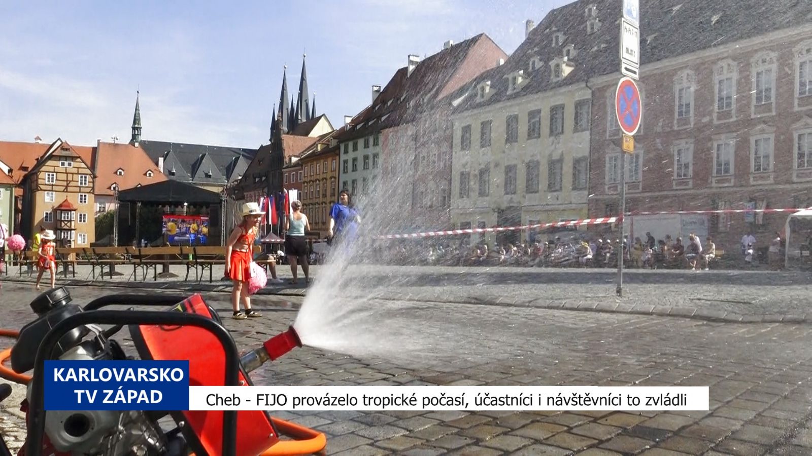 Cheb: FIJO provázelo tropické počasí, účastníci i návštěvníci to zvládli (TV Západ)