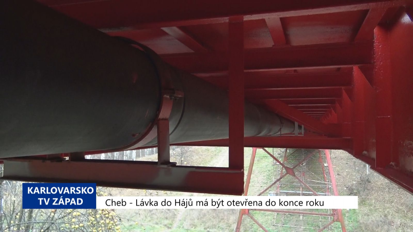 Cheb: Lávka do Hájů má být otevřena do konce roku (TV Západ)