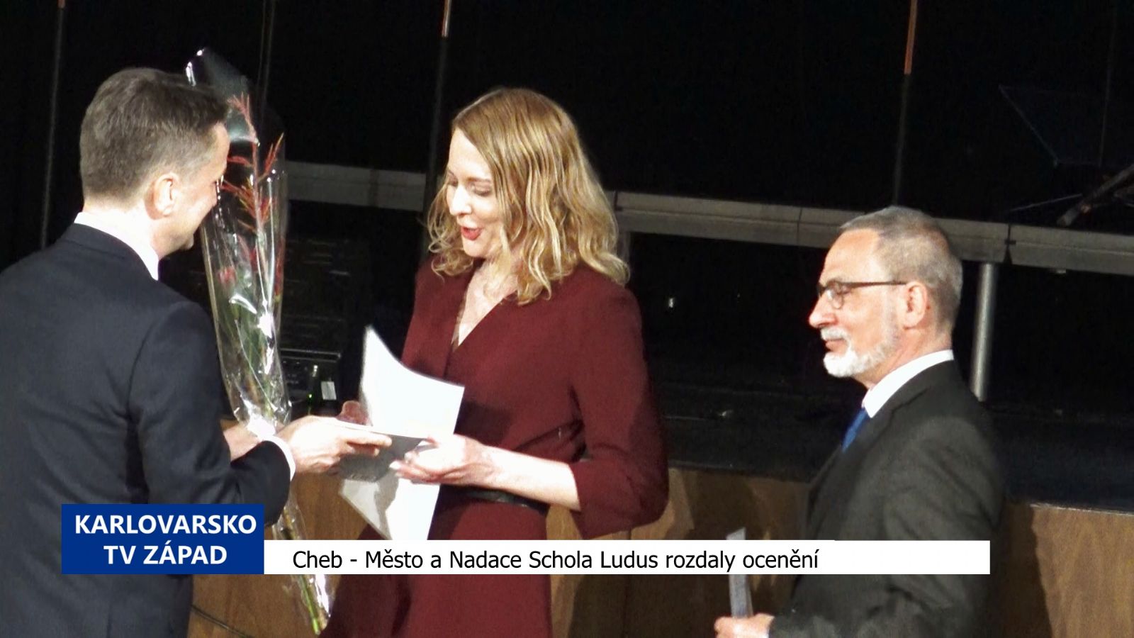 Cheb: Město a Nadace Schola Ludus rozdaly ocenění (TV Západ)