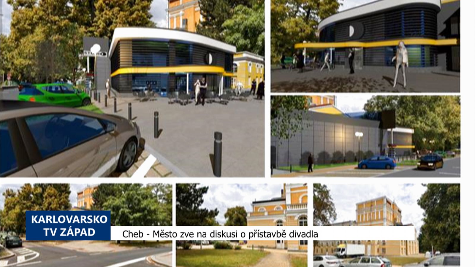 Cheb: Město zve na diskusi o přístavbě divadla (TV Západ)