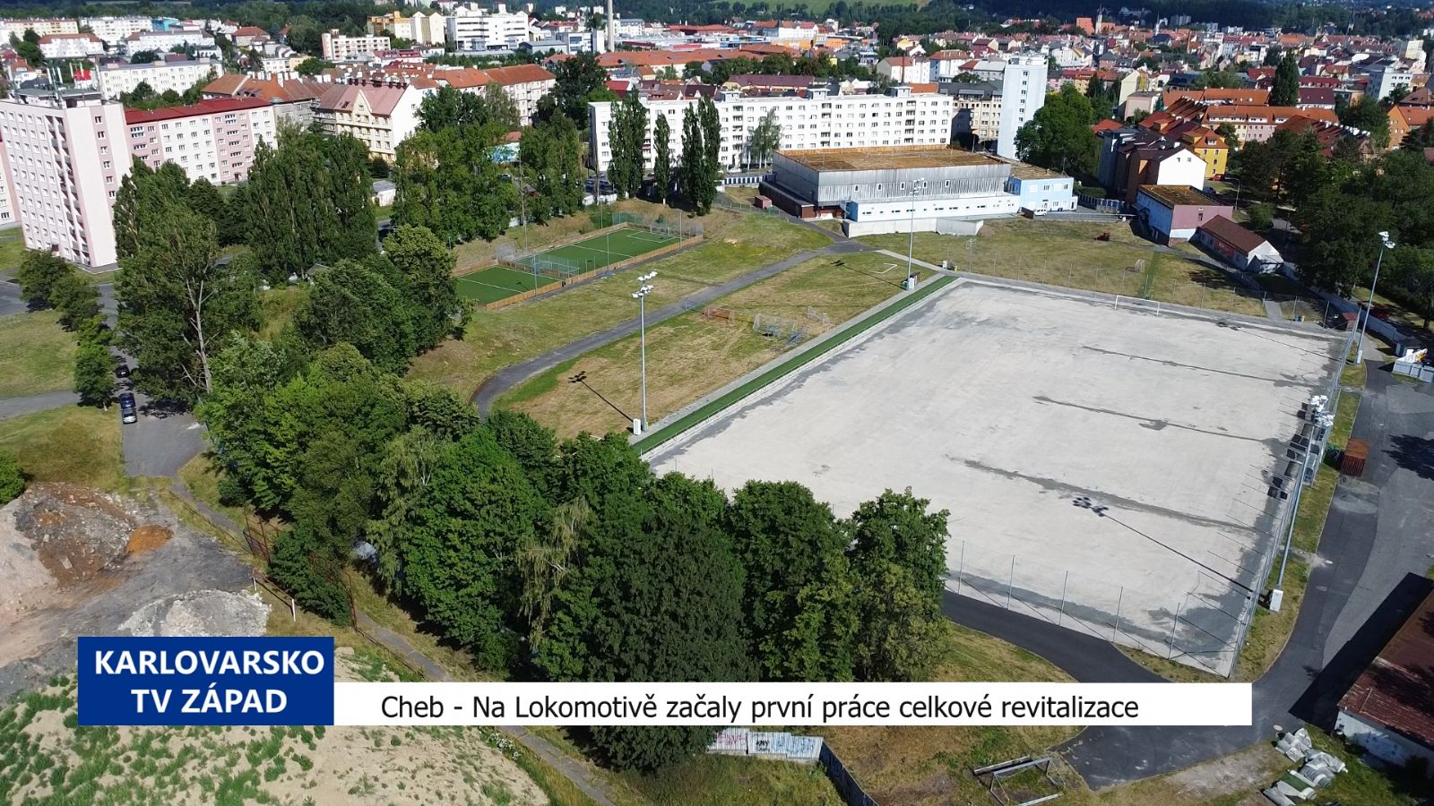 Cheb: Na Lokomotivě začaly první práce revitalizace (TV Západ)