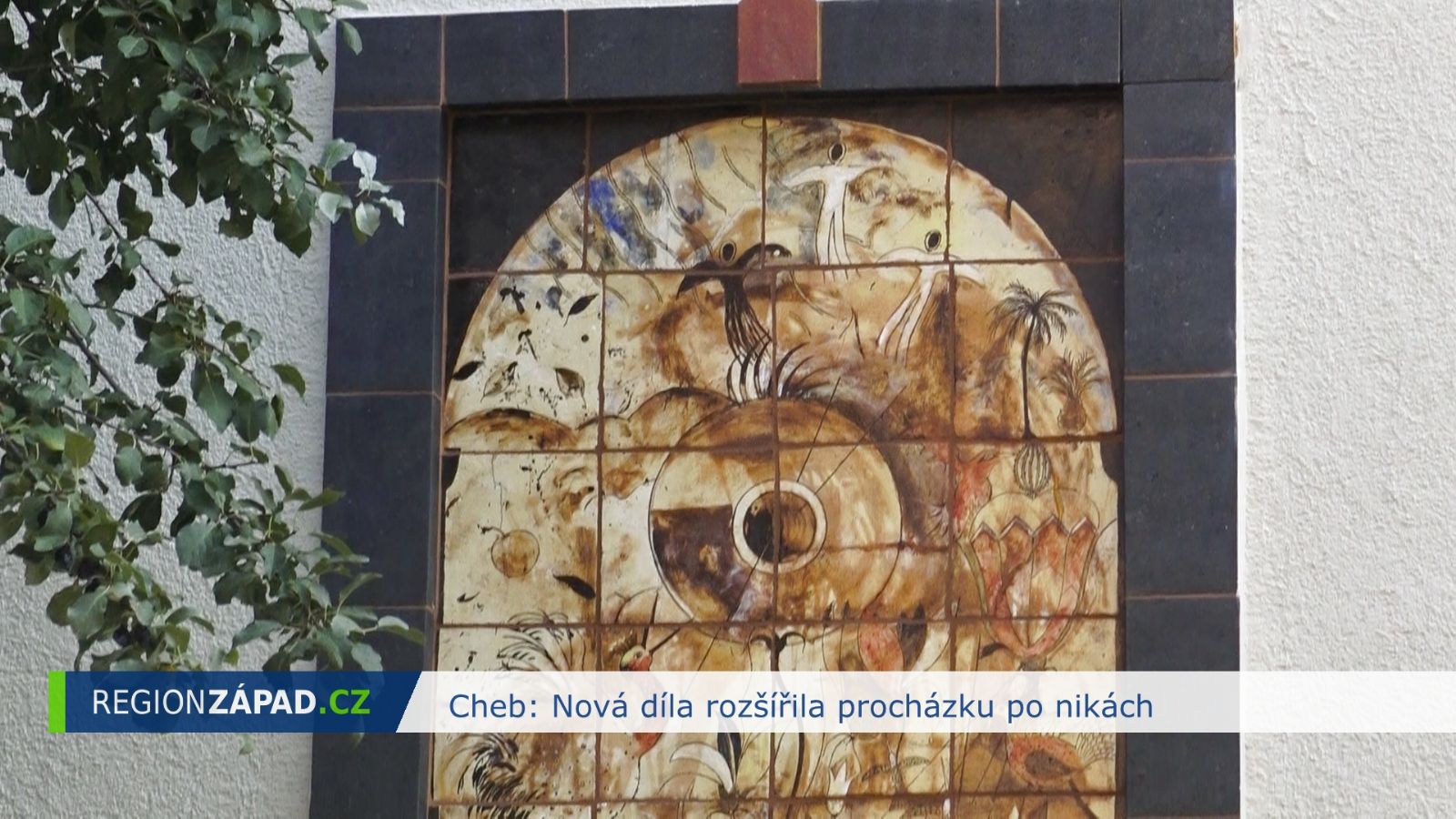 Cheb: Nová díla rozšířila procházku po nikách (TV Západ)