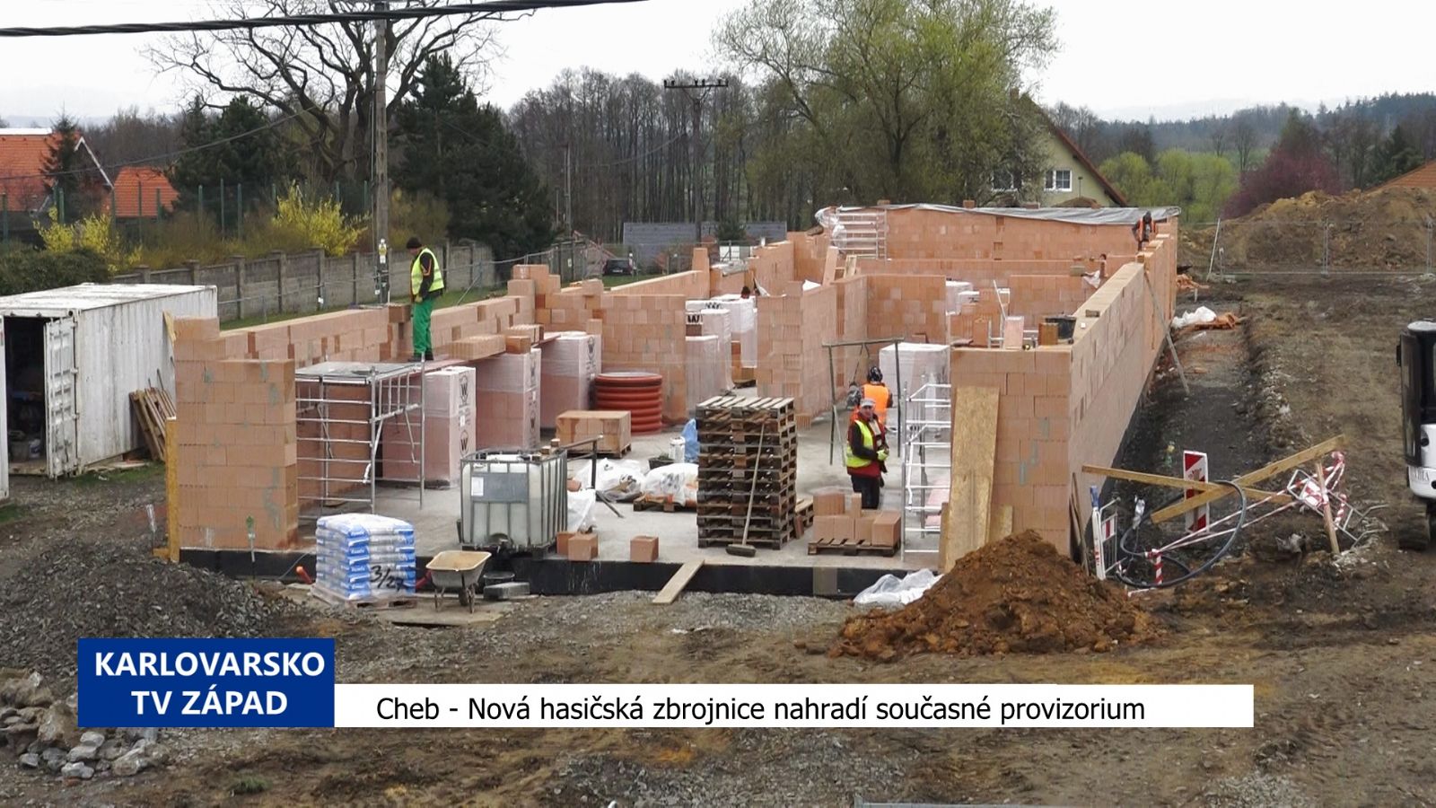 Cheb: Nová hasičská zbrojnice nahradí současné provizorium (TV Západ)