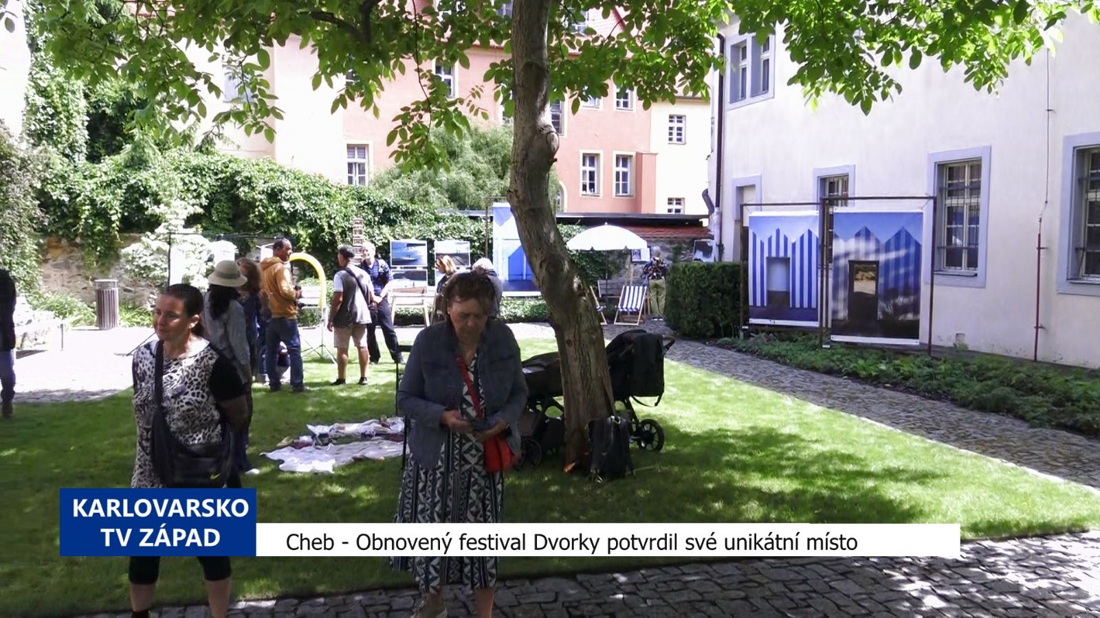 Cheb: Obnovený festival Dvorky potvrdil své unikátní místo (TV Západ)