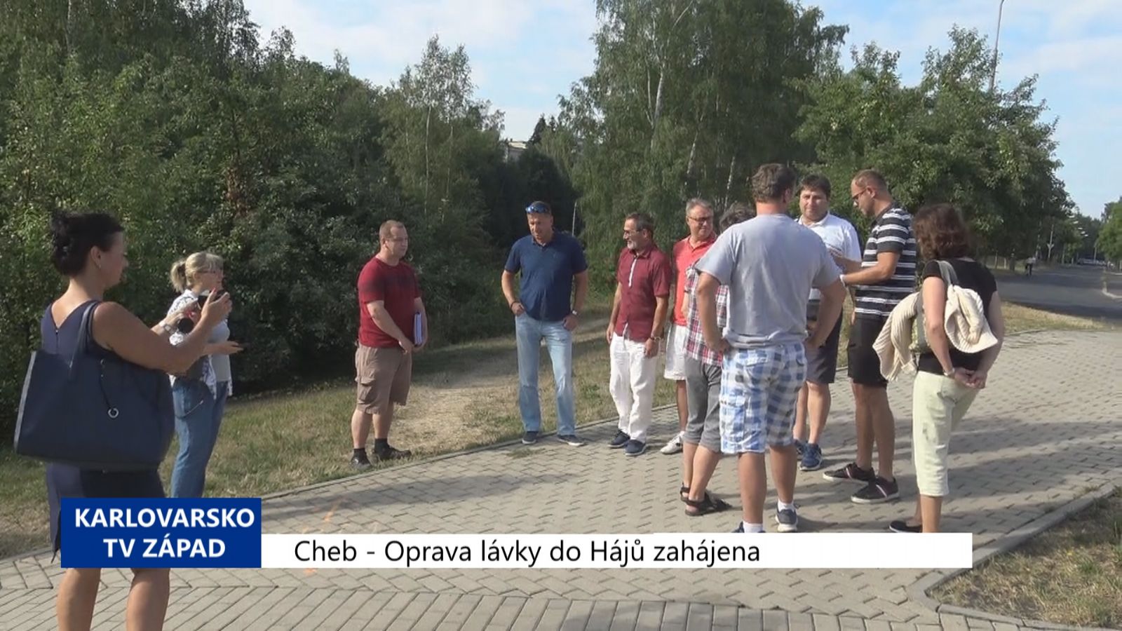Cheb: Oprava lávky do Hájů zahájena (TV Západ)